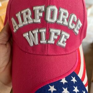 Air Force Wife Pink Adjustable Hat